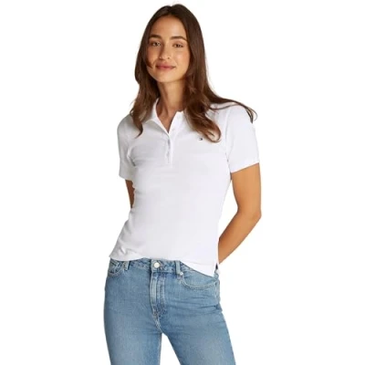 Image of Tommy Hilfiger Polo shirt, Women&#039;s, Size: XS, Optic white