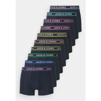 Image of Jack &amp; Jones Jaclime Solid Trunks 10 PACK Pants, Men&#039;s, Size: Small, Navy blazer