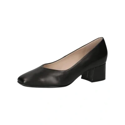 Image of CAPRICE Damen Pumps aus Leder Kleiner Absatz, Schwarz (Black Nappa), 39 EU