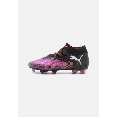 Image of Puma Future 8 Ultimate FG Moulded stud football boots, Women&#039;s, Size: 4, Black/white/glowing red Textile/synthetics