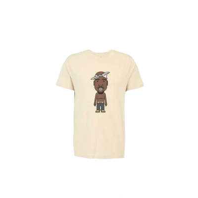 Image of Mister Tee LA Sketch Print Tshirt, Men&#039;s, Size: Small, Sand