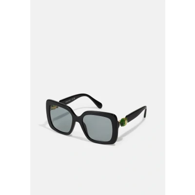 Image of Swarovski SK6001 Sunglasses, Black/Dark Grey, 55 mm