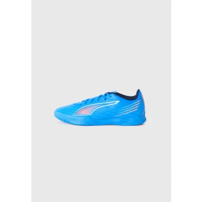 Image of Puma Unisex&#039;s Ultra 6 Play It Soccer Shoe, Blue White Glowing Red, 10.5 UK
