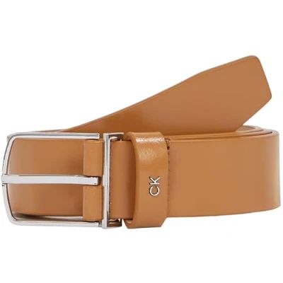 Image of Calvin Klein MUST Square Buckle Belt, Women&#039;s, Size: 34, Lion