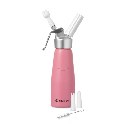 Image of HENDI Siphon for whipped cream Kurt Scheller Edition, aluminum, purple 0,5l