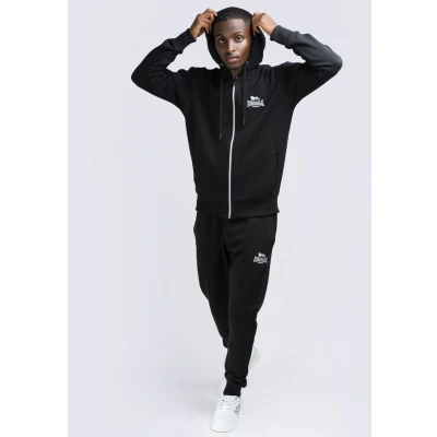 Image of Lonsdale MIT Kapuze Normale Passform Rotti Tracksuit, Men&#039;s, Size: XXL, Black
