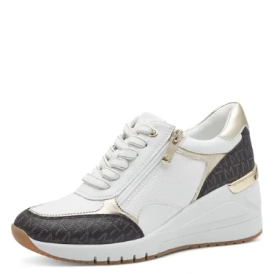 Image of MARCO TOZZI Women&#039;s Damen Sneaker 2 23723 41, White, 7.5 UK