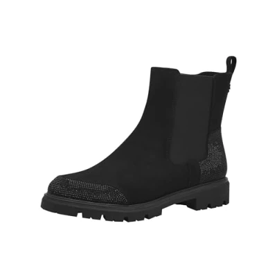 Image of Marco Tozzi Guido Maria Kretschmer Classic ankle boots, Women&#039;s, Size: 8, Black Textile