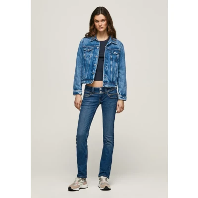 Image of Pepe Jeans Women&#039;s Venus Regular Fit Low Waist Authentic Rope, Blue (Denim vw3), 27W / 34L