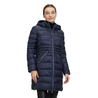 Image of Betty Barclay Gewat MET Afneembare Capuchon Winter coat, Women&#039;s, Size: 10, Donkerblauw