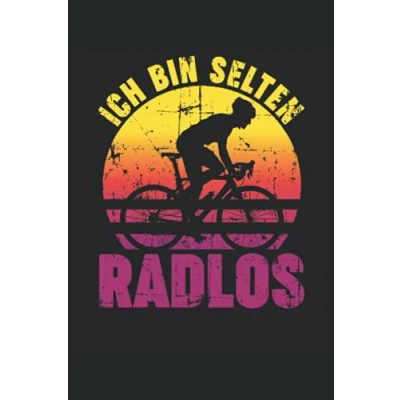Image of ICH BIN SELTEN RADLOS: Notizbuch mit 120 linierten Seiten DIN A5