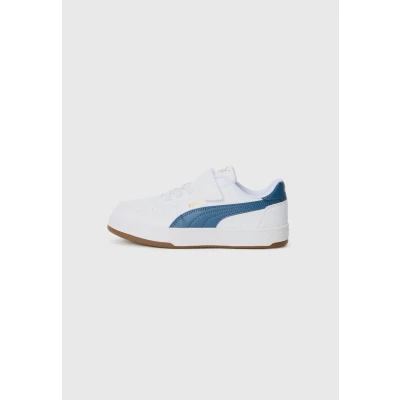 Image of Puma Unisex Children&#039;s Caven 2.0 Ac+ PS Trainers, White Dark Indigo Gum, 11.5 UK