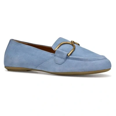 Image of Geox Palmaria Slipons, Women&#039;s, Size: 5, Light blue Suede