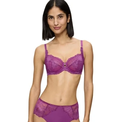 Image of Triumph WILD Peony Underwired bra, Women&#039;s, Size: 40B, Purple