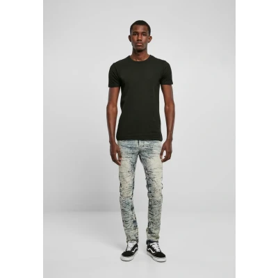 Image of Southpole Signature Slim fit jeans, Men&#039;s, Size: Small, Lt sand splatter