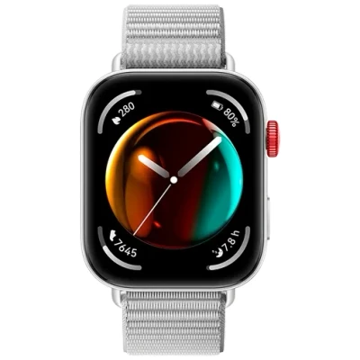 Image of Huawei Watch Fit 3 Silver (Grey Nylon Strap)