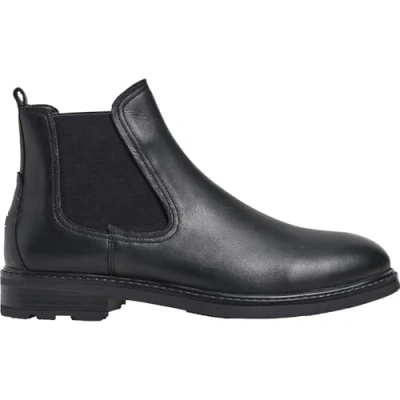 Image of Pepe Jeans Leeds CITY Classic ankle boots, Men&#039;s, Size: 8, Black Leather