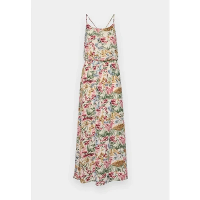 Image of ONLY Onlwinner SL NOOS WVN Maxi dress, Women&#039;s, Size: 6, Cloud dancer/blurry