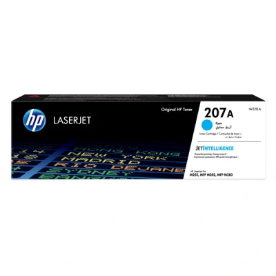 Image of HP W2211A 207A Original LaserJet Toner Cartridge, Cyan, Single Pack