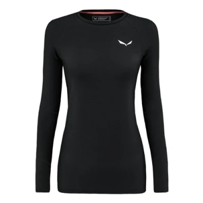 Image of Salewa Cristallo WARM TEE Long sleeved top, Women&#039;s, Size: 12, Black out