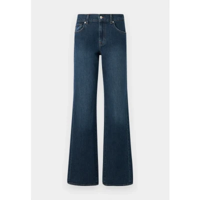 Image of 7 for all Mankind TESS Trouser Straight leg jeans, Women&#039;s, Size: 25, Dark blue denim