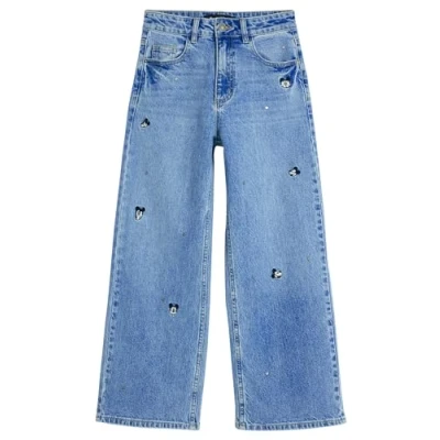 Image of Desigual Mikcey Straight leg jeans, Women&#039;s, Size: 10, Blue