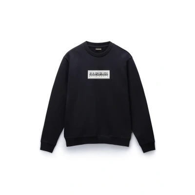 Image of Napapijri BBOX LOGO C Sweatshirt, Men&#039;s, Size: Small, Black