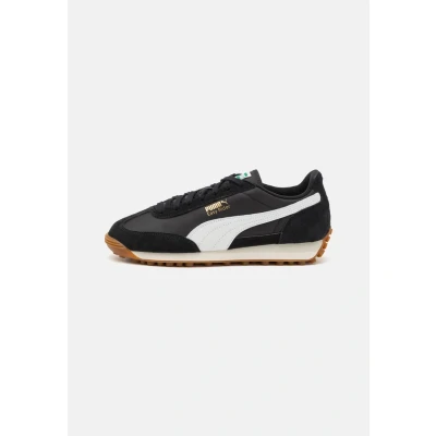 Image of Puma EASY Rider Vintage Trainers, Size: 3.5, Black/white Leather and textile