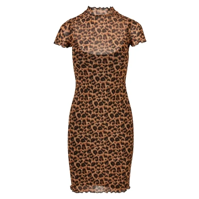 Image of Urban Classics Damen Shift dress, Women&#039;s, Size: 3XL, Leo