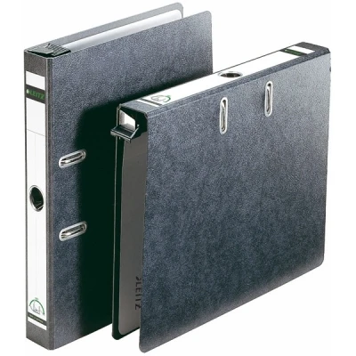 Image of Leitz 18220000 Lever Arch File 180 A4 Narrow Cardboard Black