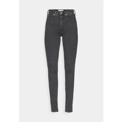Image of Calvin Klein Jeans HIGH RISE Skinny Fit, Women&#039;s, Size: 25x32, Denim black