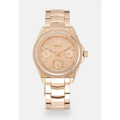 Image of Guess Ritzy Watch Rose goldcoloured, Women&#039;s, Size: One Size, gold coloured