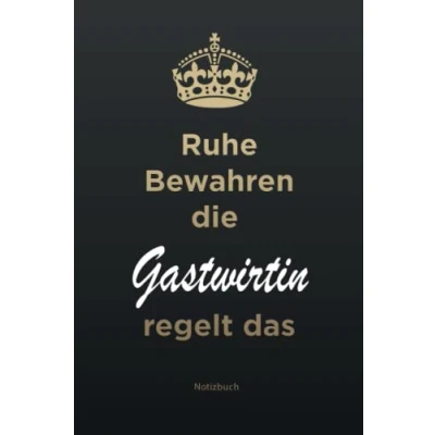 Image of Geschenk für die Beste Gastwirtin: A5 Notizbuch als eine Gastwirtin /punktiert Geschenke zum GeburtstagWeihnachtsgeschenk Kollegin