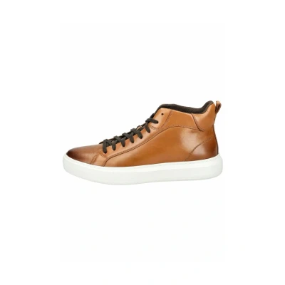 Image of Geox Hightop trainers Light brown, Men&#039;s, Size: 6.5, brown Leather and textile