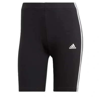 Image of adidas Sportswear Essentials 3STRIPES BIKE Shorts, Women&#039;s, Size: XS, Black/white