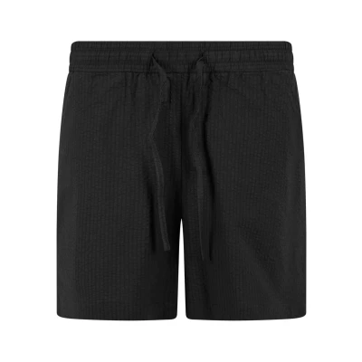 Image of Urban Classics Seersucker Shorts, Women&#039;s, Size: 3XL, Black