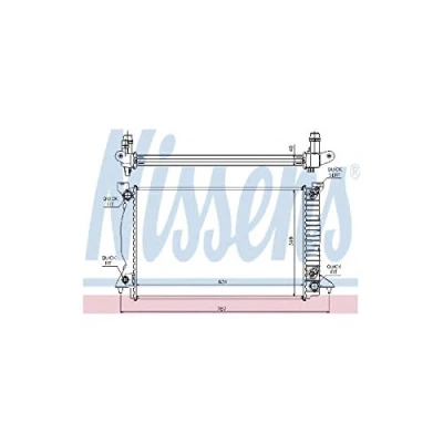 Image of Radiator, engine cooling NISSENS 60314A