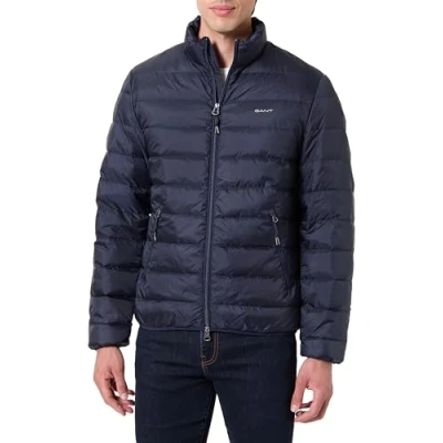 Image of GANT Men&#039;s Light Down Jacket, Evening Blue, 4XL