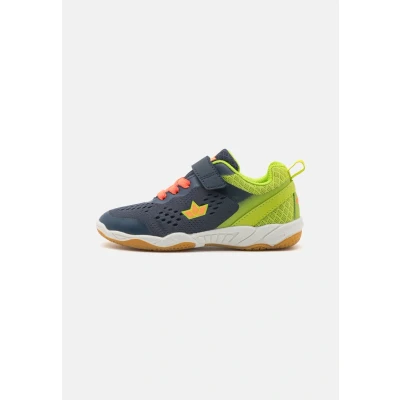 Image of LICO KEY VS Hallenschuh Unisex Trainers for kids, Size: 11K, Navy/lemon/orange Textile/synthetics