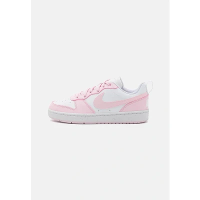 Image of Nike Sportswear Court Borough Recraft Unisex Trainers for kids, Size: 3.5, White/pink foam Imitation leather/ textile