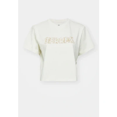 Image of adidas Sportswear Terrex Print Tshirt, Women&#039;s, Size: Small, Warm clay
