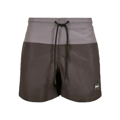 Image of Urban Classics Block Swimming shorts, Men&#039;s, Size: XXL, Blackbird asphalt