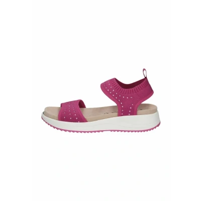 Image of Caprice Damen flache Sandale, Pink (PINK KNIT), 41