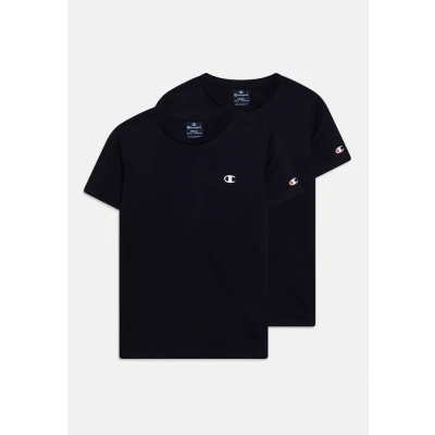 Image of Champion CREW NECK Unisex 2 PACK Basic Tshirt for kids, Size: 3 4y, New navy