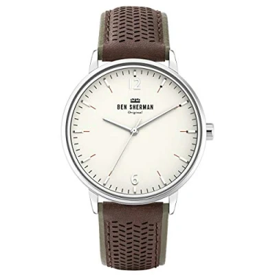 Image of Ben Sherman Mens Analogue Classic Quartz Watch with Leather Strap WB038T,