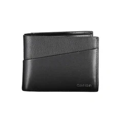Image of Calvin Klein Diagonal Trifold COIN Unisex Wallet, Size: One Size, Black