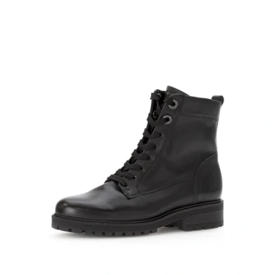 Image of Gabor Comfort Laceup ankle boots, Women&#039;s, Size: 4.5, Schwarz (micro) Leather