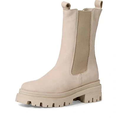 Image of Tamaris Women&#039;s Classic Boots, Interchangeable Footbed, Comfort Lining, Braun Antelope 375, 3.5 UK