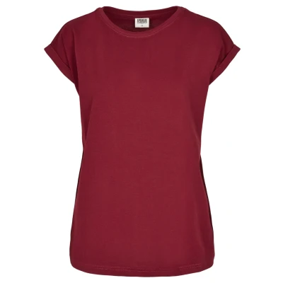 Image of Urban Classics Extended Shoulder TEE Basic Tshirt Bordeaux, Women&#039;s, Size: 5XL, Bordeaux