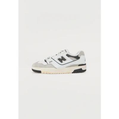 Image of New Balance 550 Low Trainers for Children, Available in White/Black, Green and Blue, Basketball Sports Shoes. Sizes from 28 to 35, Black, 29 EU